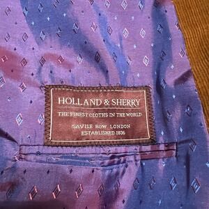 Holland & Sherry Corduroy Blazer Jacket Brown Royal Classic‎